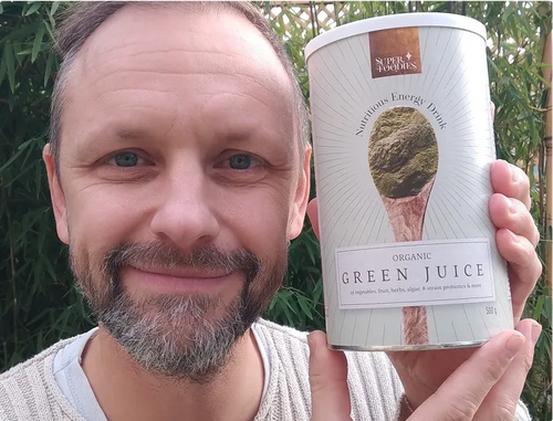 Superfoodies customers holding our products (selfie style)